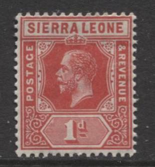 Sierra Leone - Scott 104 - KGV - Definitive -1912 - MNH- Single 1d Stamp