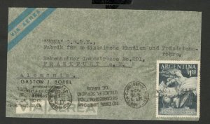 ARGENTINA TO GERMANY -NICE AIRMAIL LETTER-1954.