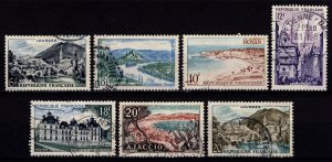 France 1954-58 Views Definitives, Part Set [Used]