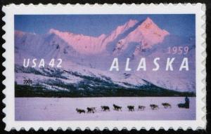 SC#4374 42¢ Alaska Statehood Single (2009) SA