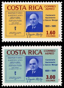 Costa Rica 1981 Scott #C815-C816 Mint Never Hinged