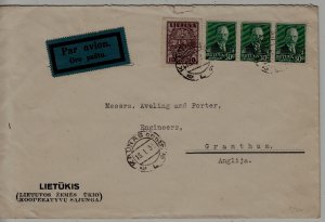 Lithuania airmail cover 18.1.35 Kaunas