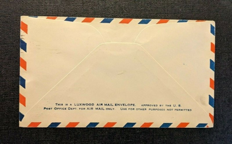 1932 Auburn Alabama Airport Dedication Airmail Cover West New York New Jersey