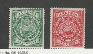 Antigua, British, Postage Stamp, #31-32 Mint LH, 1908