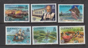 Guernsey 1982 Societe set 6 - Unmounted mint