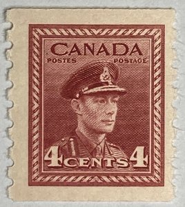 CANADA 1942-43 #267 King George VI War Issue Coil - MH