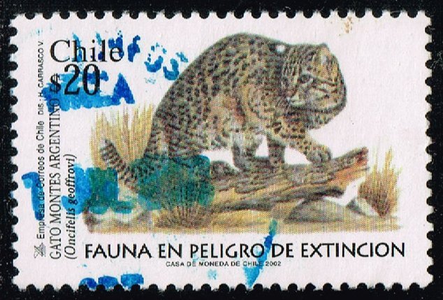 Chile #1395 Geoffroy's Cat; Used (2Stars)