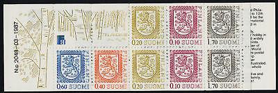 Finland 712a Booklet MNH Crest, Finlandia 88