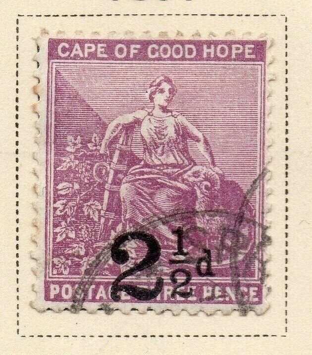 Cape of Good Hope 1891 Early Issue Fine Used 2.5d. Surcharged 326716