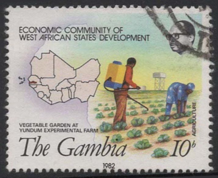 Gambia #451 (1982), postally used single