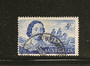 Australia SC#374 Tasman and Ship Used