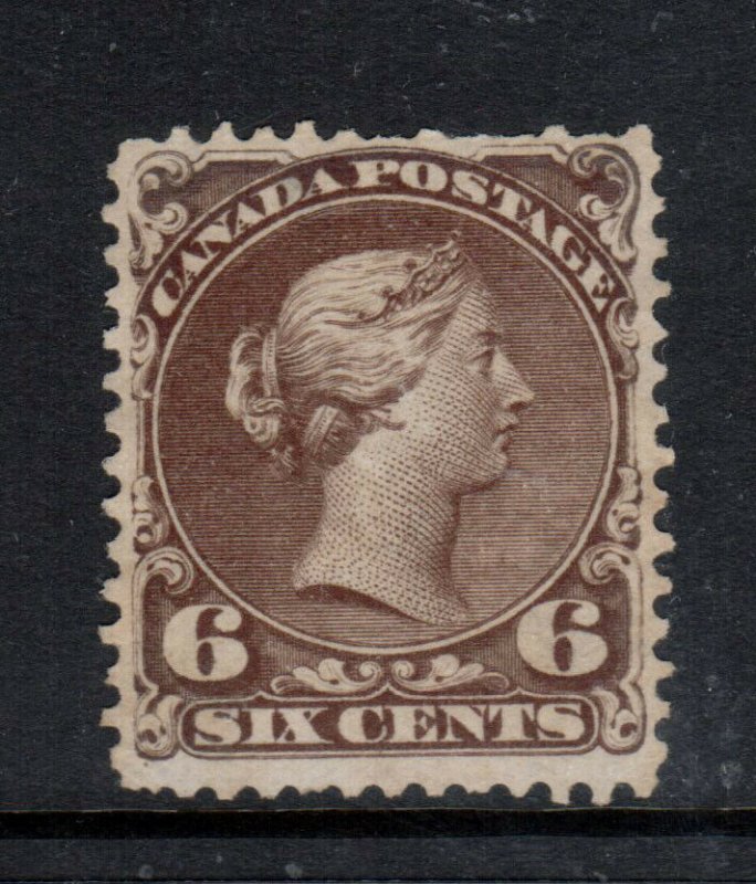 Canada #27 Mint Fine Unused (No Gum) Small Thin & Blunt Perfs **With Cert.**