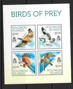 SOLOMON ISLANDS 2013 BIRDS OF PREY (1) MNH