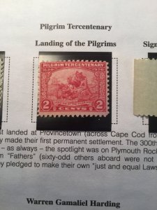 Scott #548, 549, & 550 1920 The Pilgrims Mint Never Hinged Set!