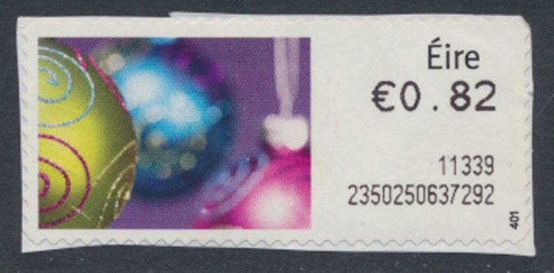 Ireland Machine Label (M27) Used Christmas 0.82 see details & scan