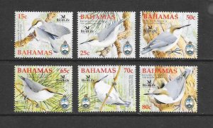 BIRDS- BAHAMAS #1165-70  NUTHATCH   BIRD LIFE  MNH