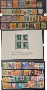 Germany Old Stamps. 1937 Sheet And More Very Old. #1084