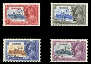 Swaziland #20-23S (SG 21-24s) Cat£140++, 1935 Silver Jubilee, set of four, p...