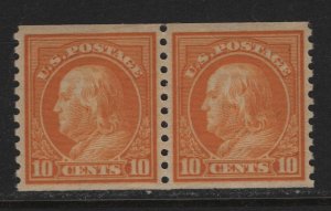 497 pair VF-XF mint OG never hinged nice color cv $ 90 ! see pic !