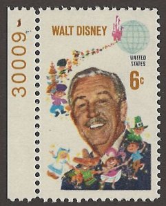 US Scott# 1355 1968 6c multi Photo;  Walt Disney  MNH - VF