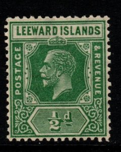 LEEWARD ISLANDS SG47 1912 ½d YELLOW-GREEN MTD MINT