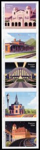 USA 5762c,5758a-5762a Mint (NH) Railroad Stations Strip/5 IMPERF Forever Stamps