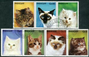 256b - Paraguay - Cats - Fauna - Used Set + Label