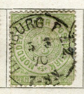 GERMANY; NORTHERN STATES 1860s early classic used 1/3g. value