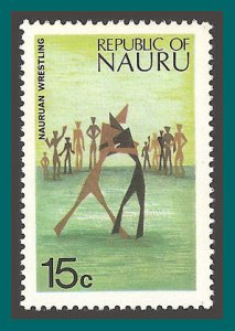 Nauru 1973 Definitives, 15c Wrestling, MNH  99,SG107