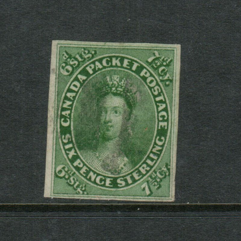 Canada #9 Very Fine Used With Light Cancel *With Certificate*