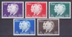 Monaco Sc C84-C88 MNH. 1982-84 Prince Rainier & Prince Albert, cplt set, VF