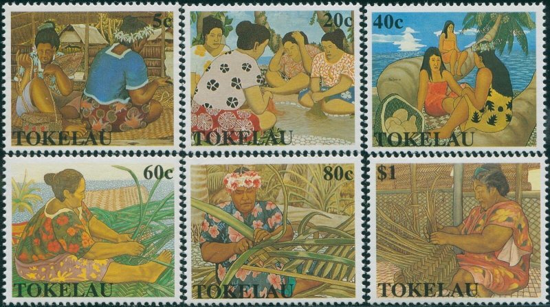 Tokelau 1990 SG177-182 Women's Art set MNH