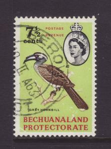 1961 Bechuanaland 7½c Grey-Hornbill Fine Used SG173