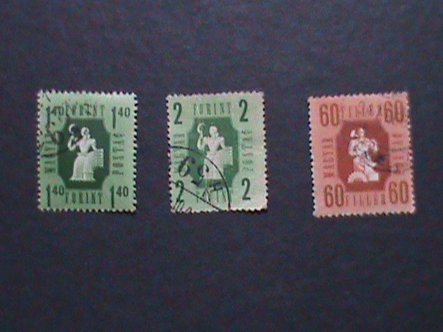 ​HUNGARY-1946 OVER 76 YEARS-VERY OLD- INDUSTRY & AGRICULTURE USE STAMPS VF