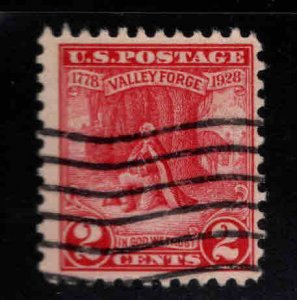 USA Scott 643 Used 2c Red stamp