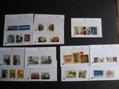 Canada wee sales cards collection of 2008-10 U issues 