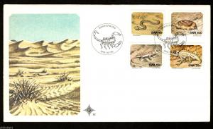 South West Africa 1978 Snake Scorpion Desert Animal Wildlife Sc 411-4 FDC #16416