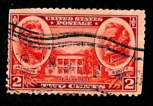 US Scott 786 2c Army USED F/VF H Wavy Cancel Perf 11x10.5 1937 USA