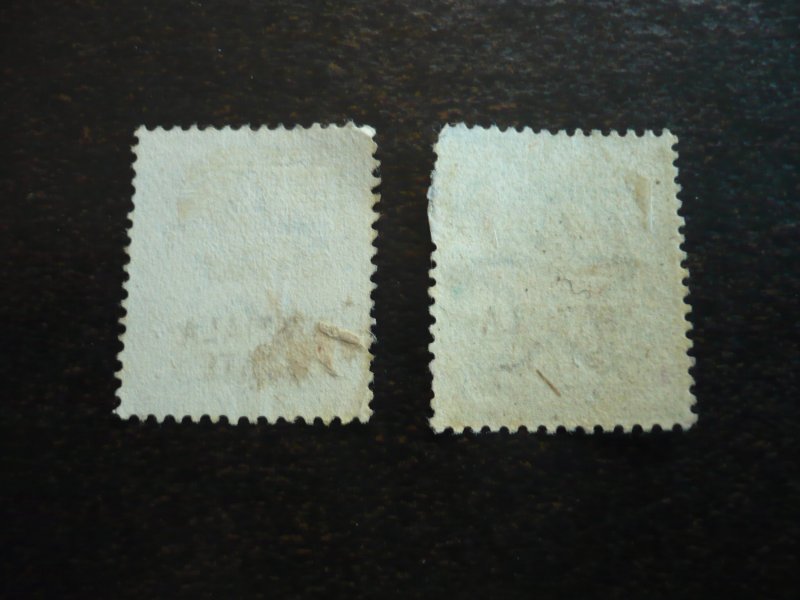 Stamps-Indian Convention State Patiala-Scott#31-32- Used Part Set of 2 Stamps