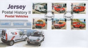 Jersey 2006 FDC Sc 1236-1241 Postal Vehicles Postal History II Set of 6