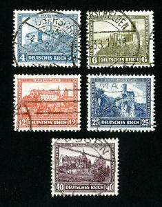 Germany Stamps # B44-8 VF Used Set of 5 Scott Value $87.00