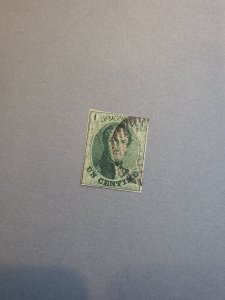 Stamps Belgium Scott #9 used