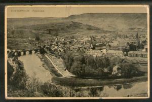 Luxembourg 1933 Echternach Panoramic View Bridge Used View Post Card UK to In...