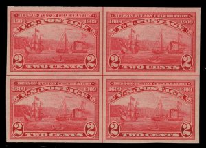 MOMEN: US STAMPS #373 CENTER LINE BLOCK MINT OG NH XF LOT #82297*