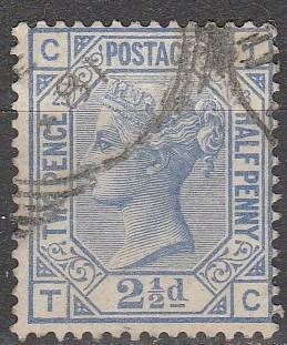 Great Britain #82 Plate 23  F-VF Used CV $32.50  (A12918)