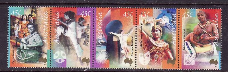 Australia-Sc#1812a-Unused NH set-Arts Festivals-2000-