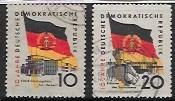 DDR Germany pair of used stamps.  #457, 459