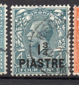 British Levant Early GV Issue Fine Used 1.75pi. Surcharged NW-14263