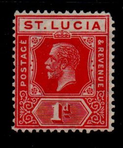 St Lucia Sc 77 1912 1d scarlet George V stamp mint mint