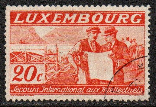 Luxembourg Sc #B65D Used